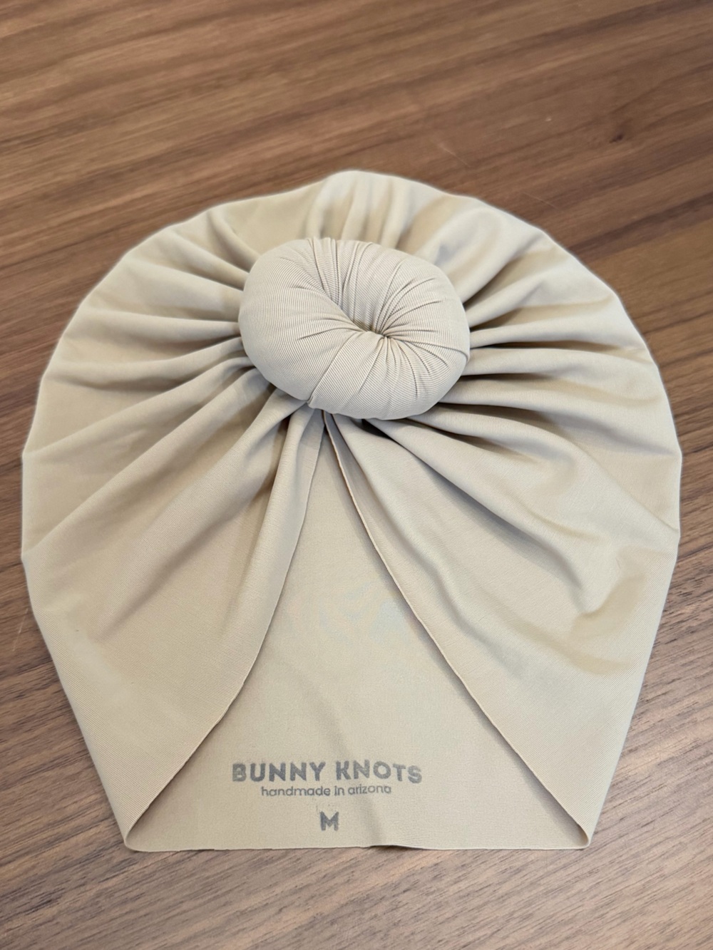 Bunny Knot Turban - Cream / Tan - M